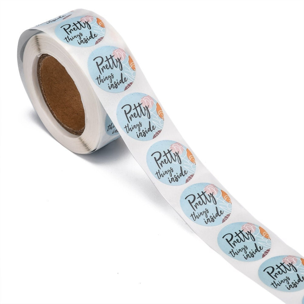 pretty things craft stickers, blue 25mm