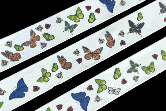 Butterfly washi tape roll, 5m single sided