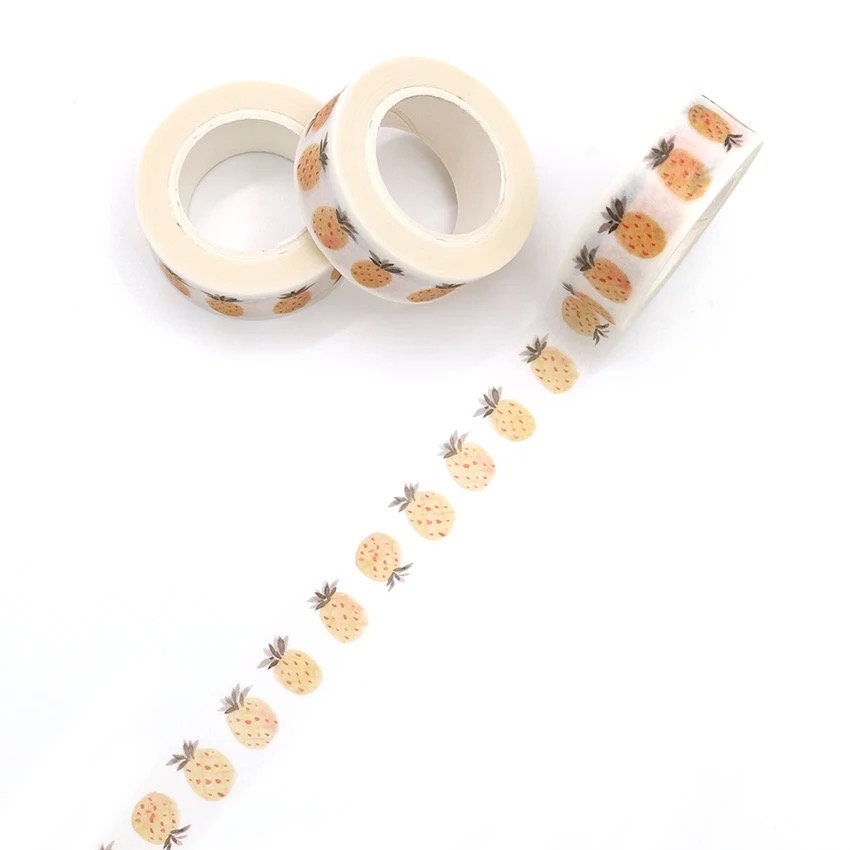 Pineapple Washi tape roll, 10m