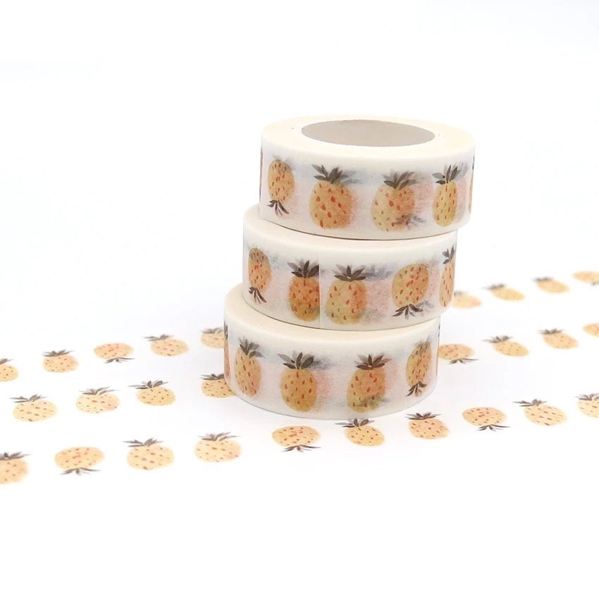 Pineapple Washi tape roll, 10m