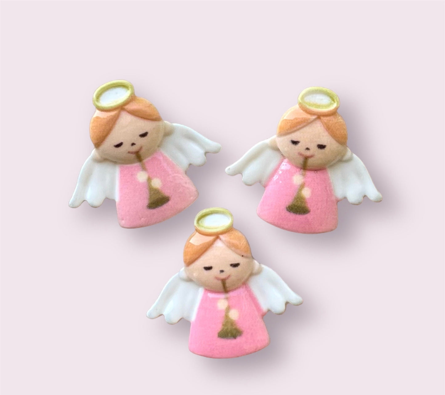 Angel resin cabochons, 22mm