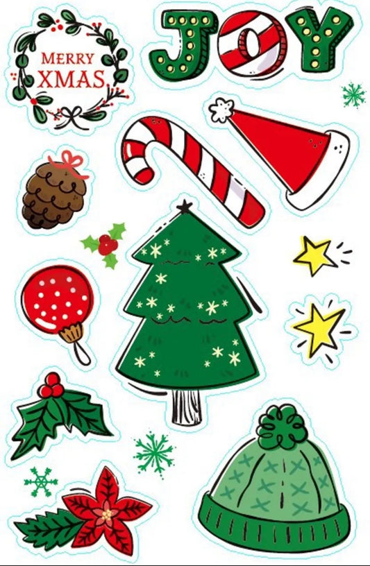 Christmas sticker sheet,