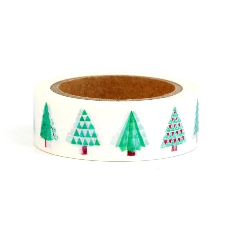 Christmas tree washi tape, 10m