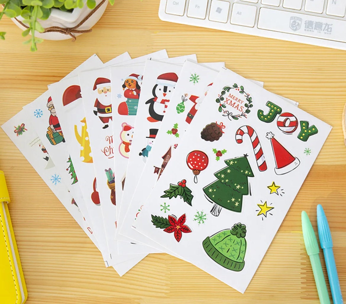 Christmas sticker sheet,