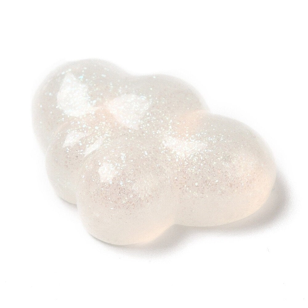 cloud cabochons, white 26mm