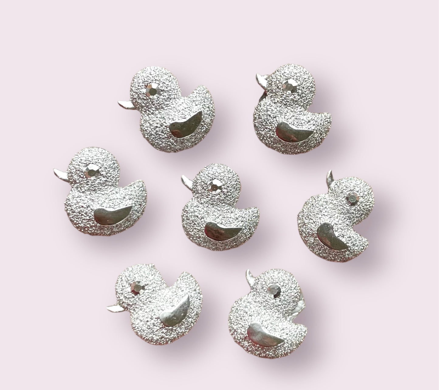 Duck rhinestone resin embellishments, 13mm