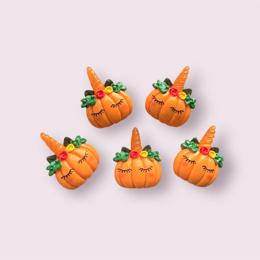 pumpkin resin embellishments, 22mm