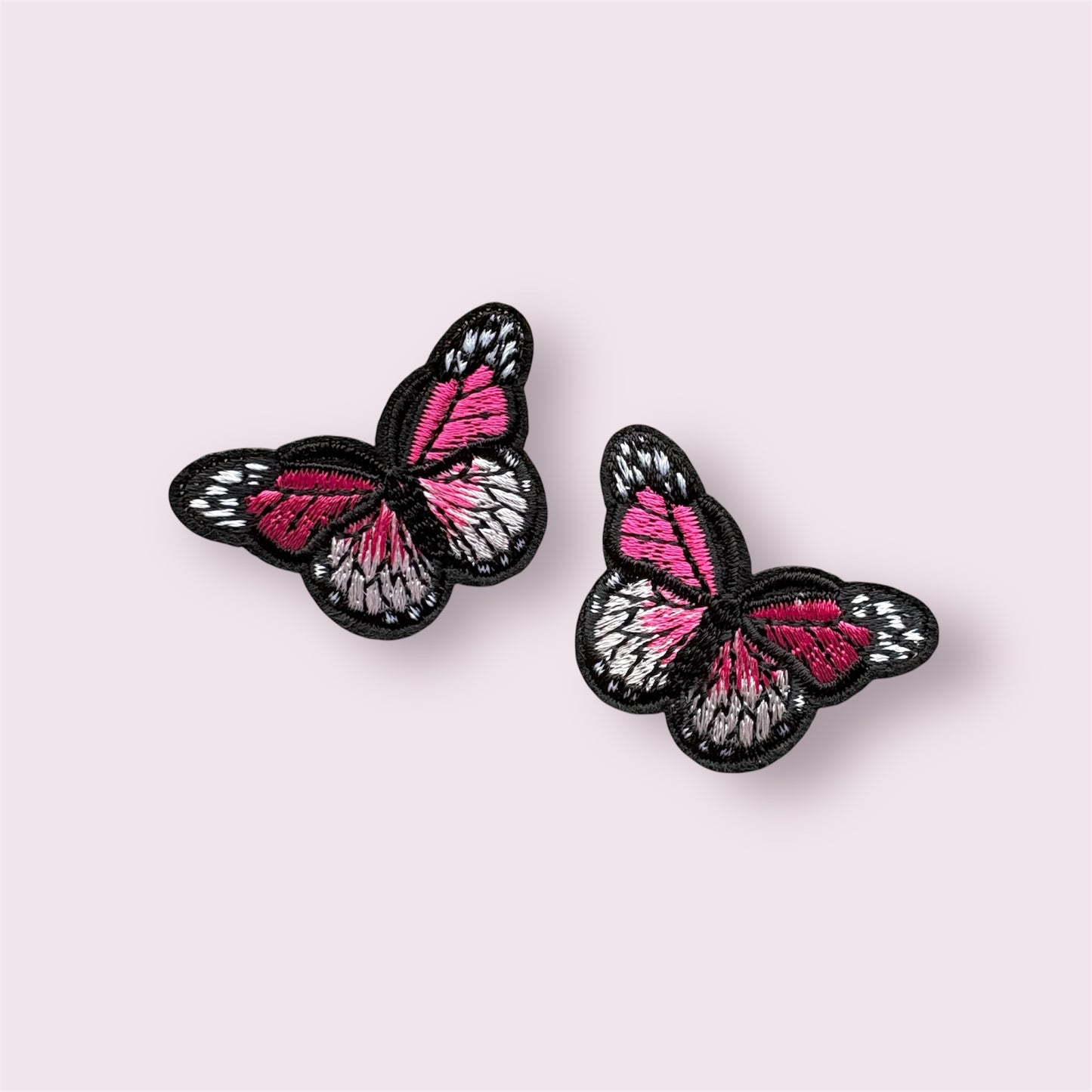 Dark pink Butterfly mini patches