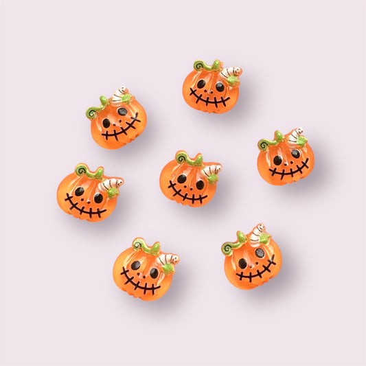 Mini pumpkin cabchons
