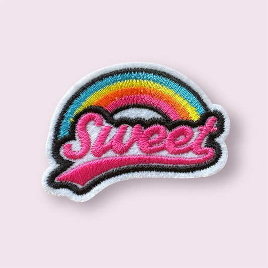 rainbow sweet patch, iron on