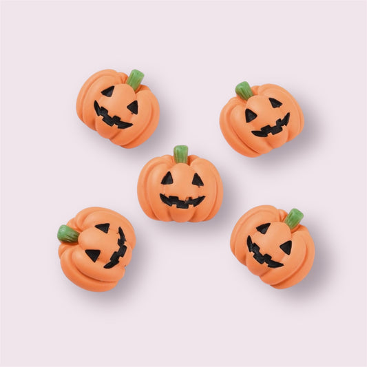 pumpkin matte resin embellishments, 20mm