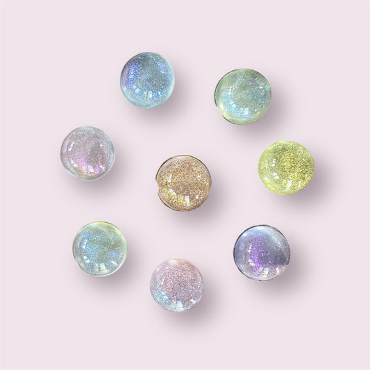round 10mm fish eye pastel cabochons