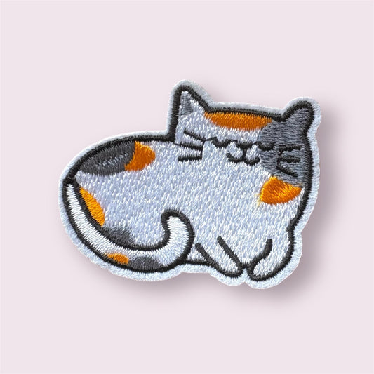 cat iron on patch