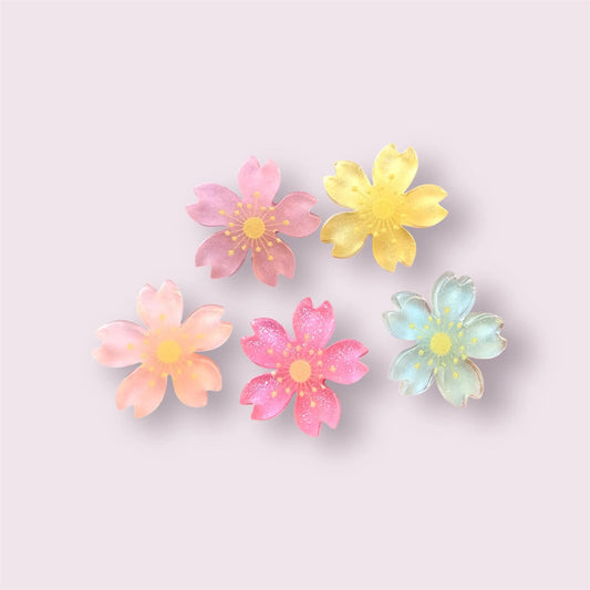 Flower cabochons, 26mm cherry blossom