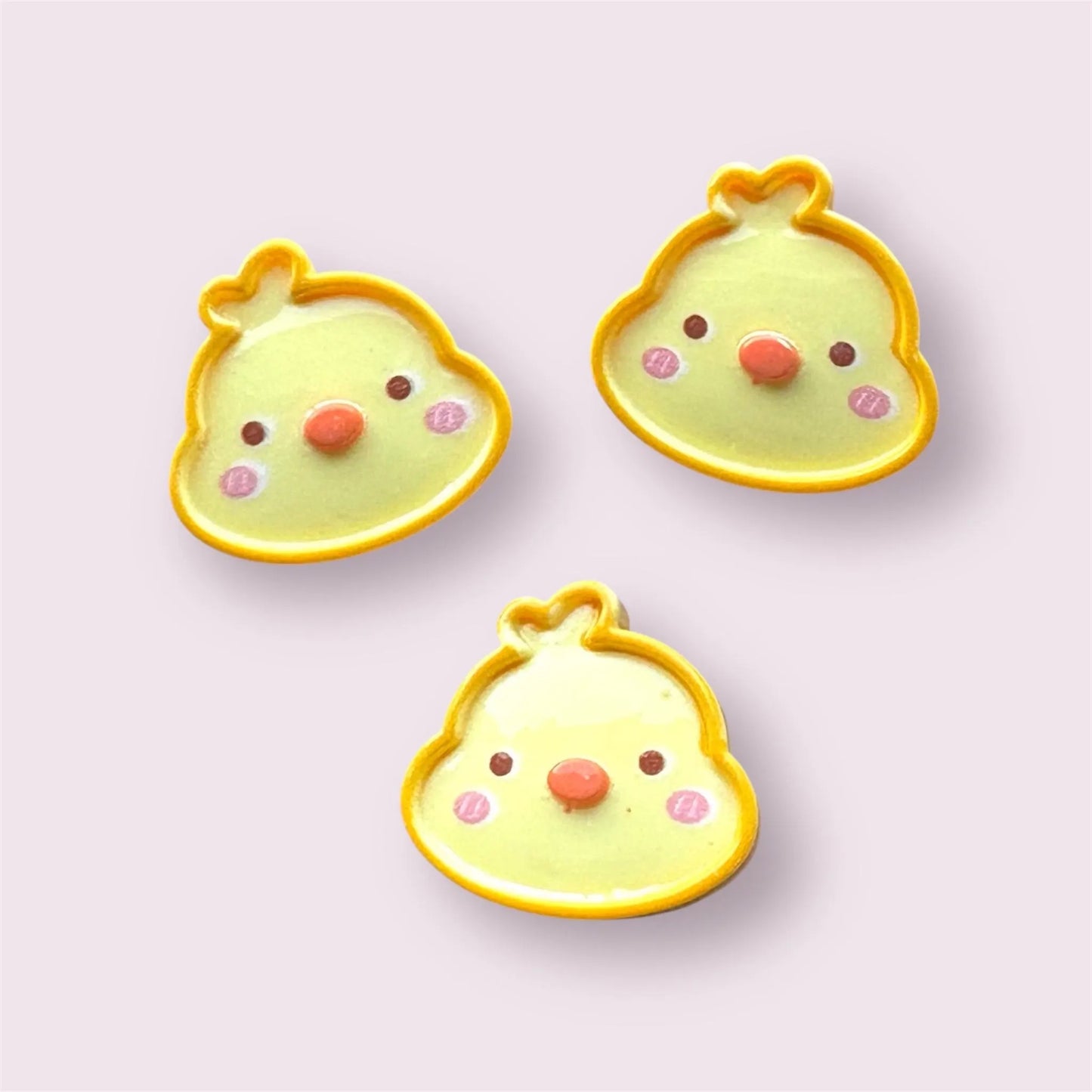 Chick resin cabochons, 24mm