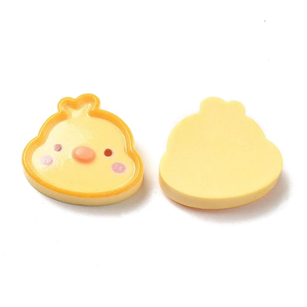 Chick resin cabochons, 24mm