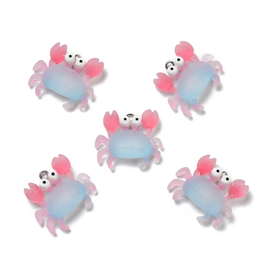 crab pendants, 26mm