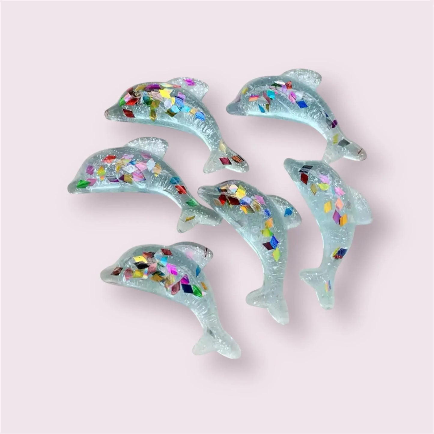 Dolphin cabochons, 35mm