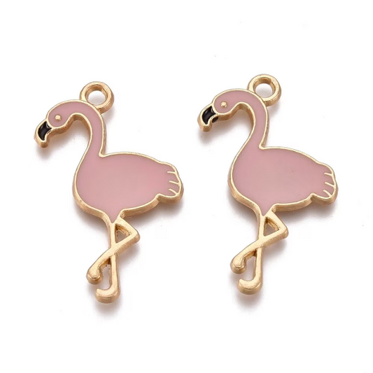 Flamingo charms