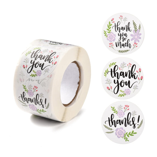 Thank you large stickers, 38mm round