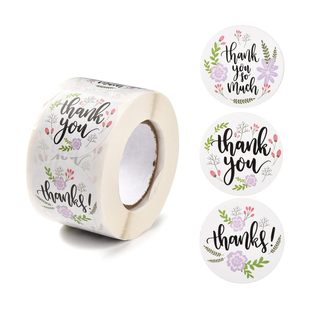 Thank you large stickers, 38mm round