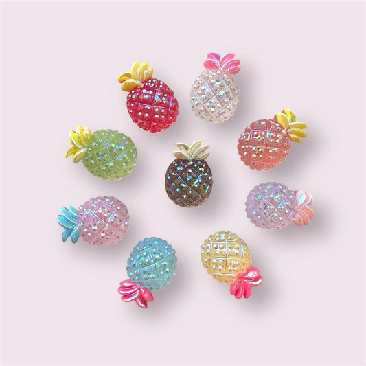 Pineapple cabochons, mixed set 16mm