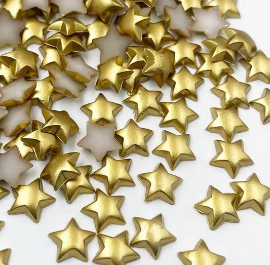 gold resin stars, 10mm