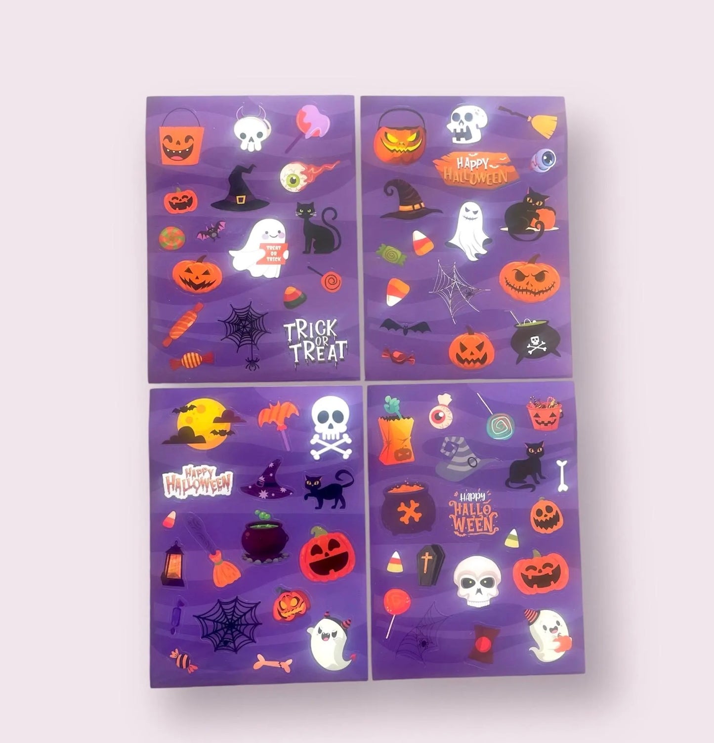 Halloween sticker sheets x 4