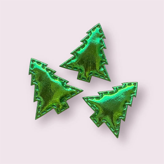 Fabric Christmas tree embellishments, 34mm