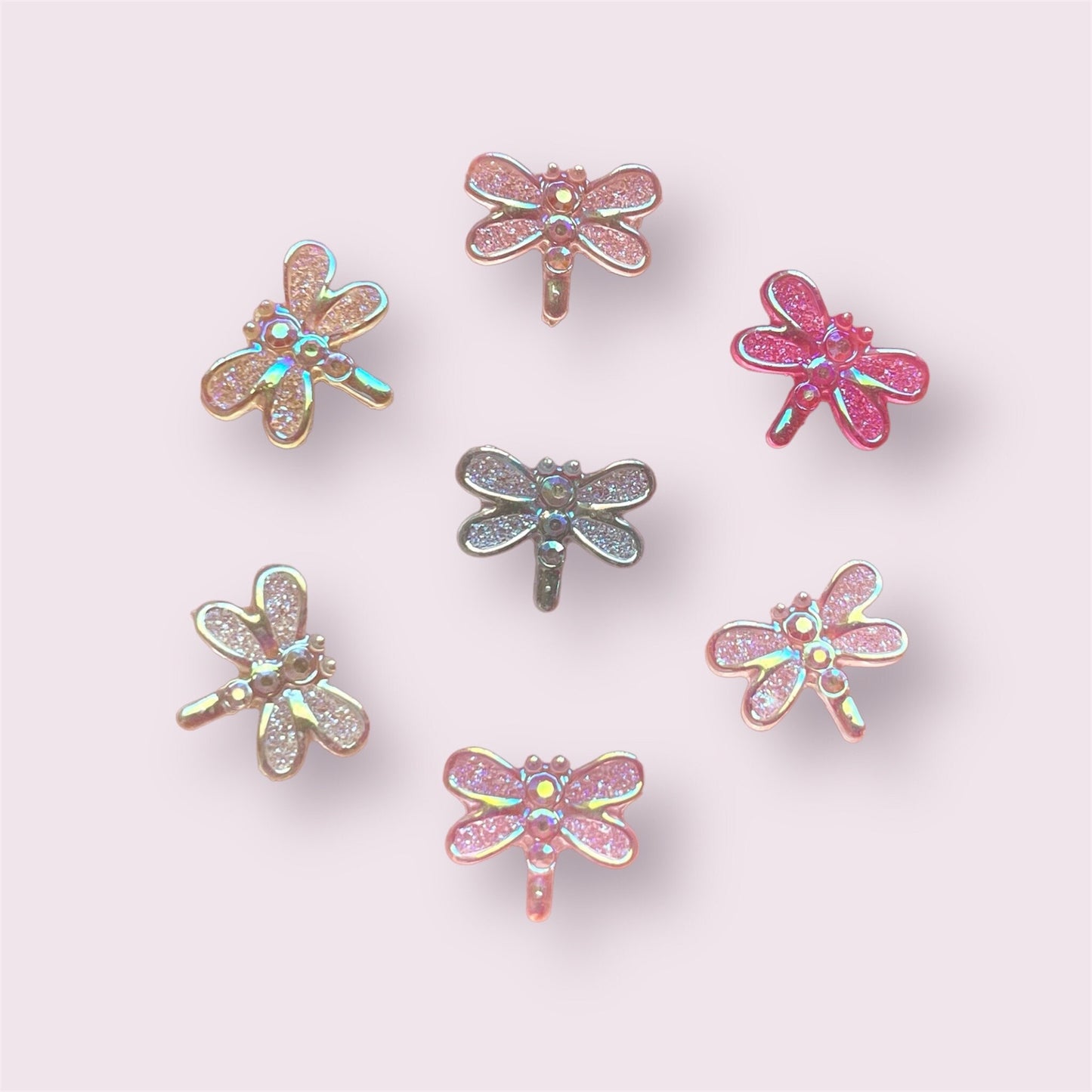 mixed dragonfly cabochons, 12mm