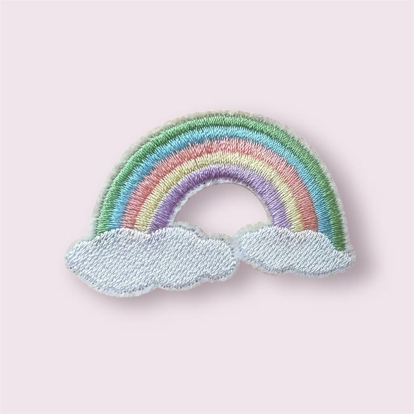 Pastel rainbow patch, iron on