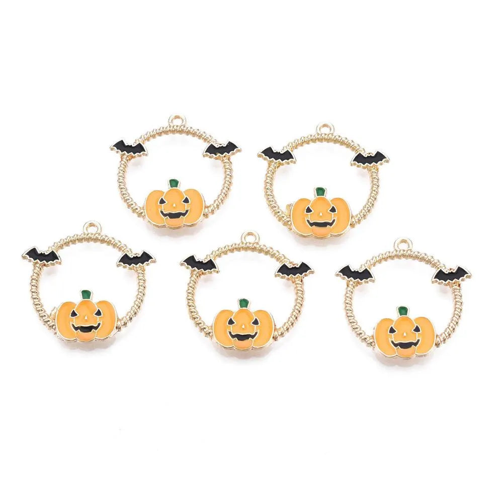 pumpkin hoop pendants