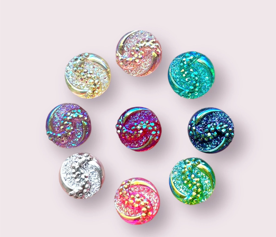 round rhinestone cabochons, 10mm