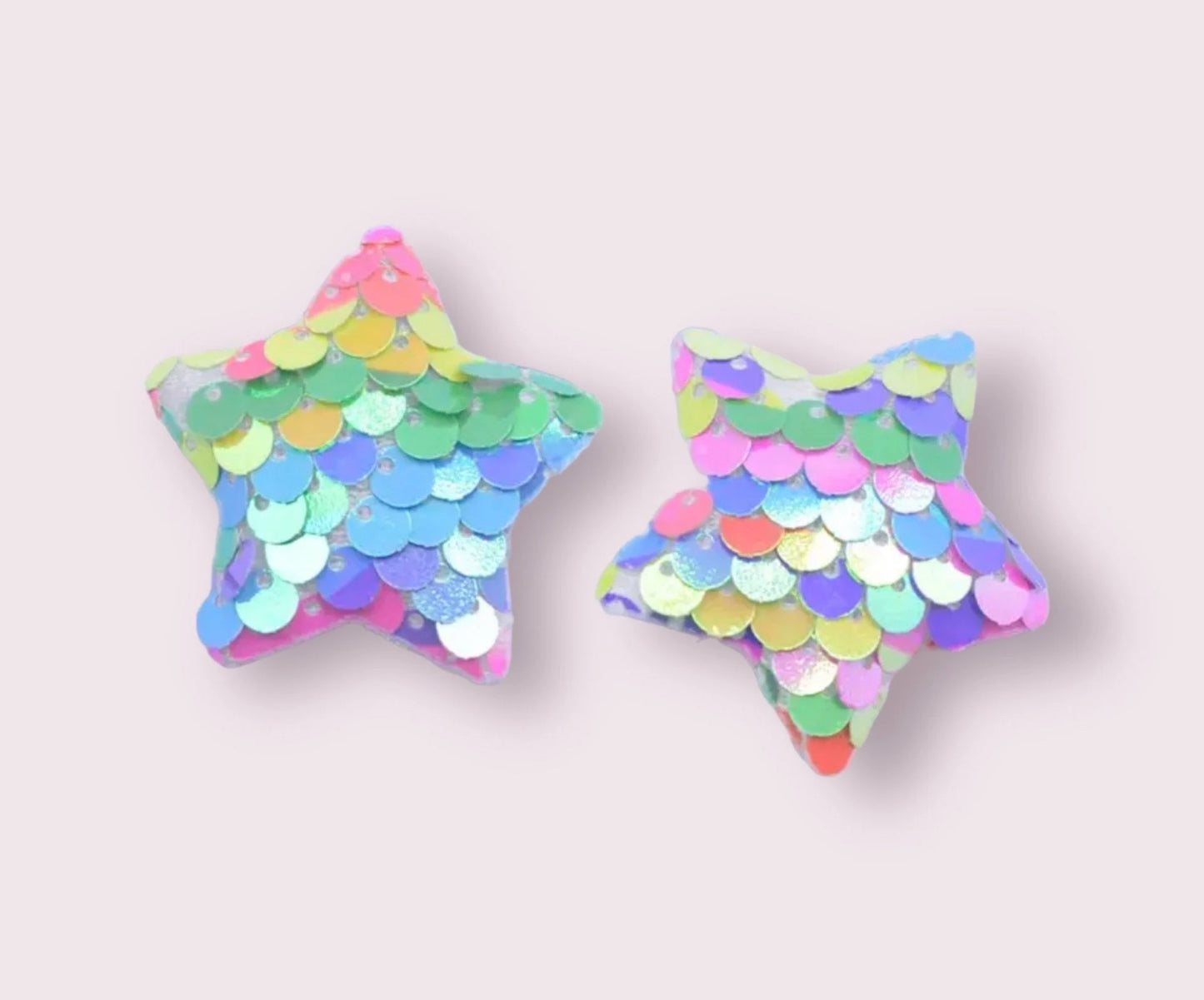 Sequin fabric star, 38mm