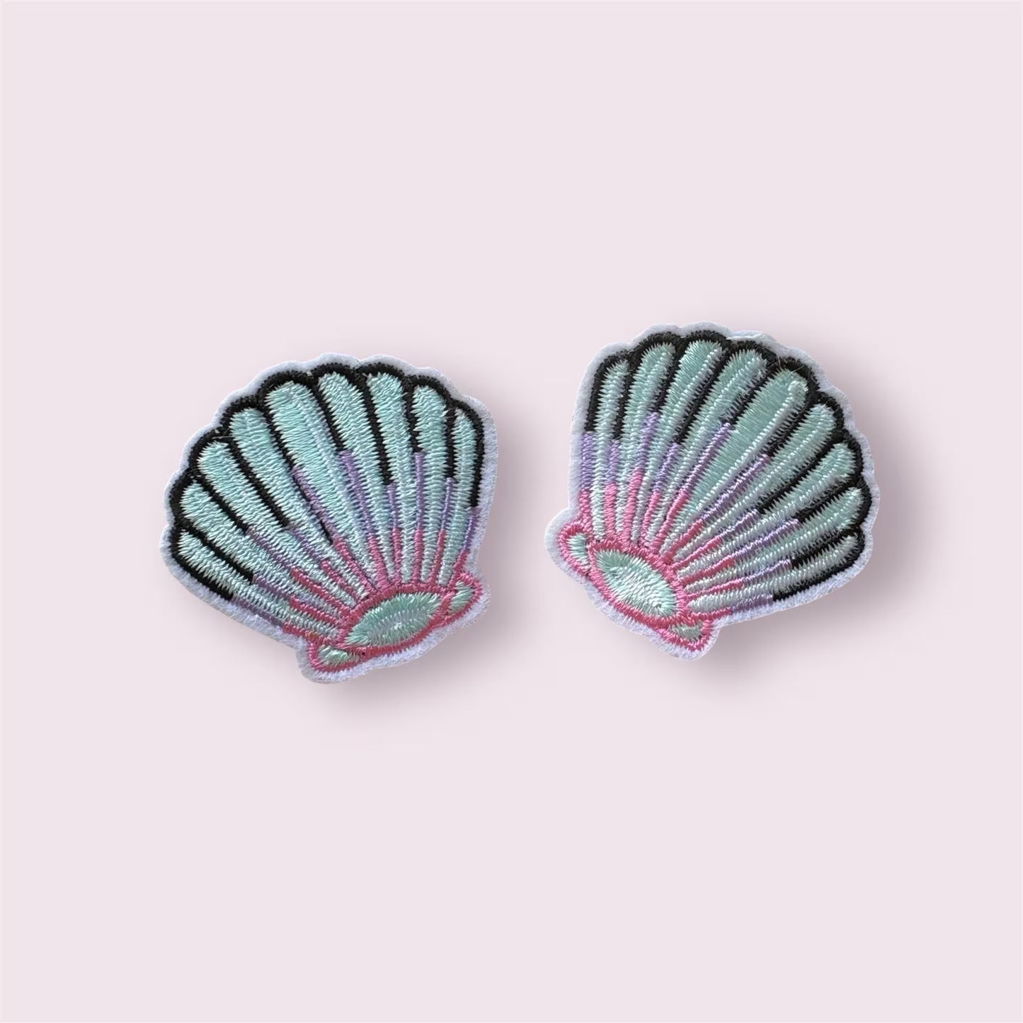 Seashell patch, iron on shell
