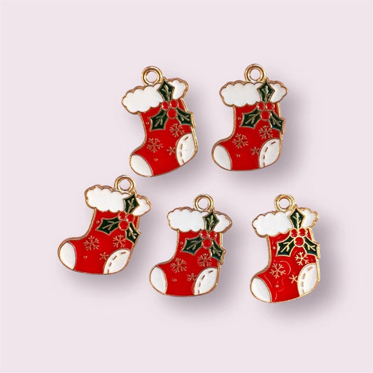 Christmas stocking charms, 20mm