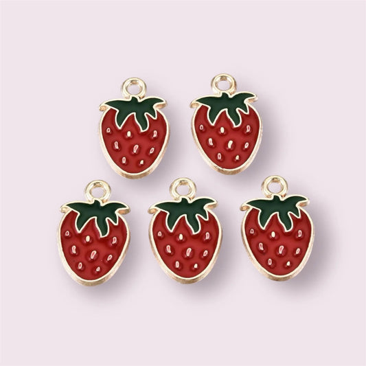 Strawberry charms, 18mm