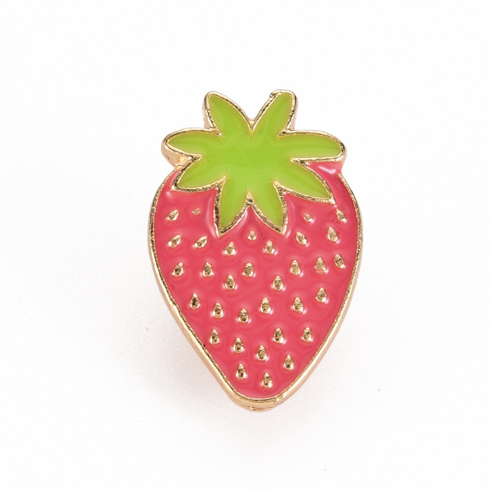 Strawberry pin badge