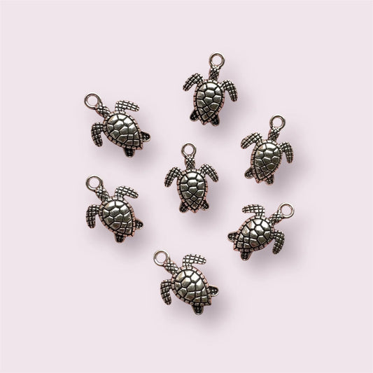 Turtle charms, Tibetan style, 16mm