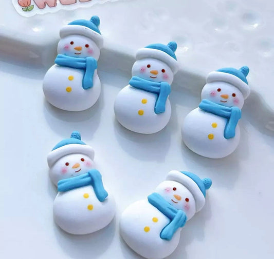 snowman cabochon, 28mm