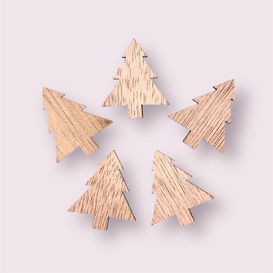 wooden tree shapes, 25mm