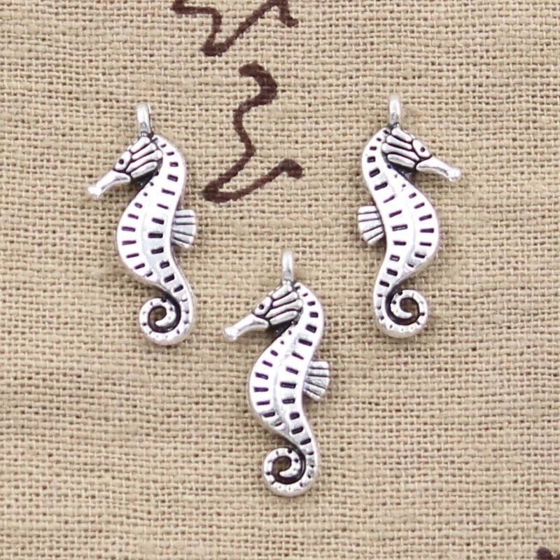 Silver Seahorse charms