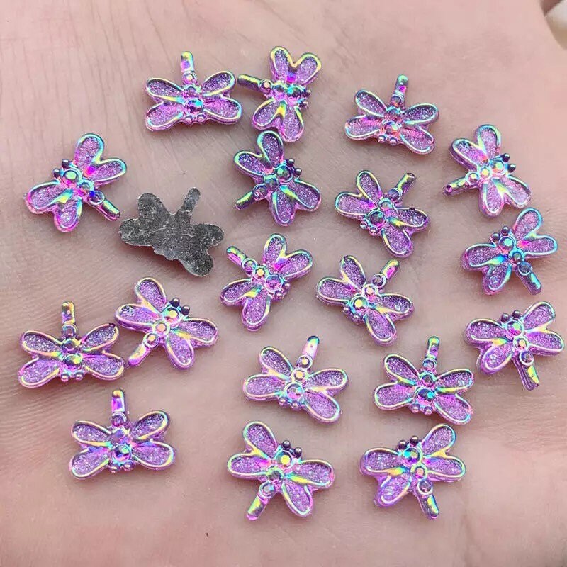 Dragonfly embellishments, 12mm