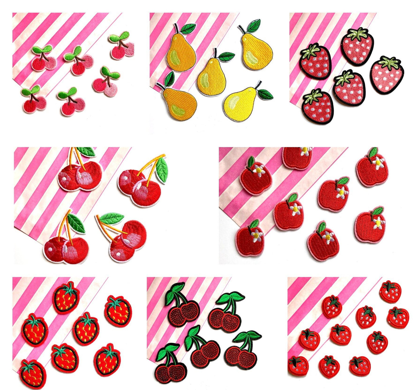 Watermelon sequin iron on patch,