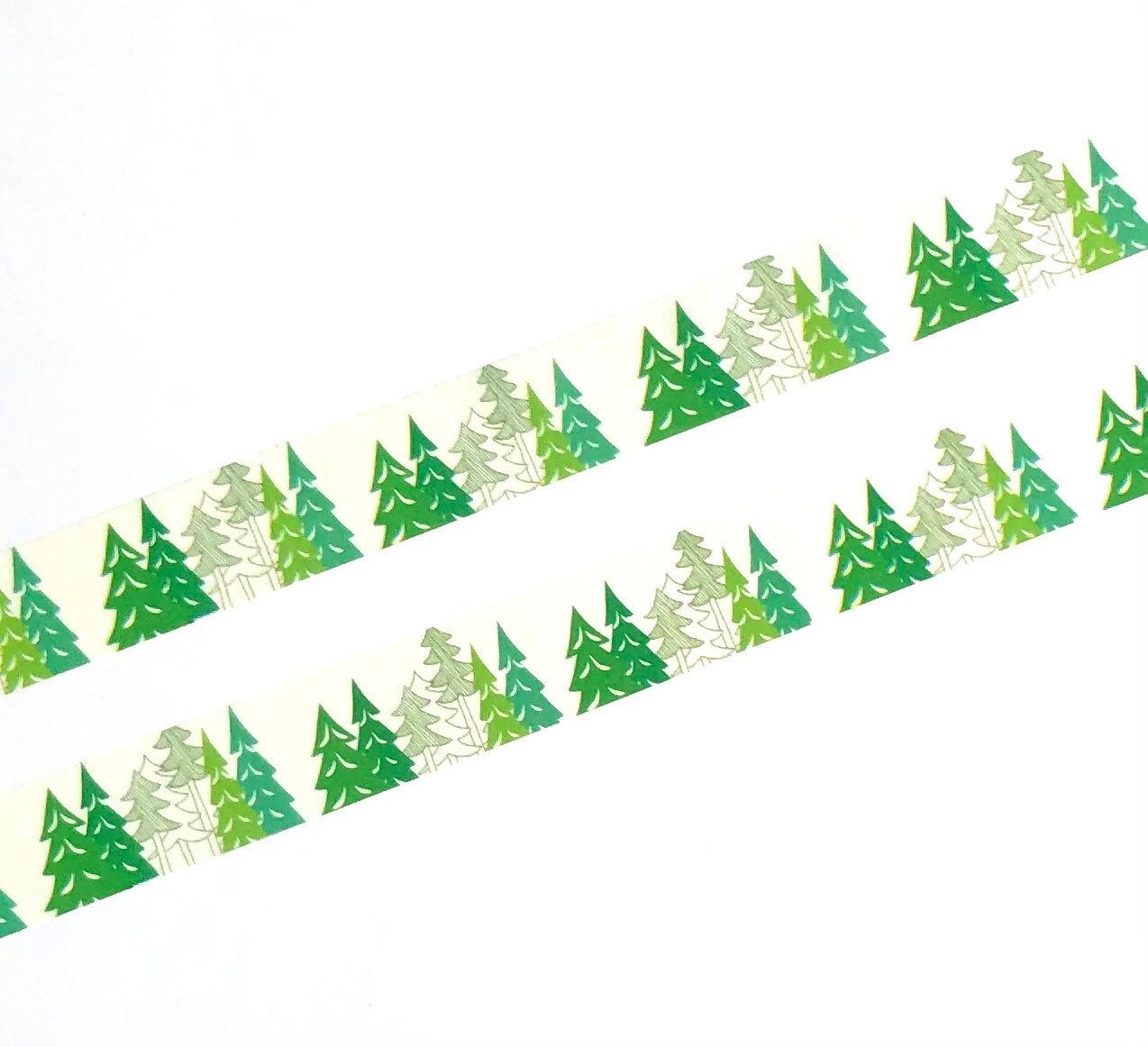 Christmas tree green washi tape, 10m