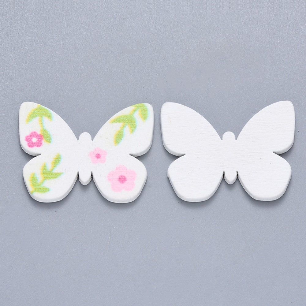 patterned wooden butterfly