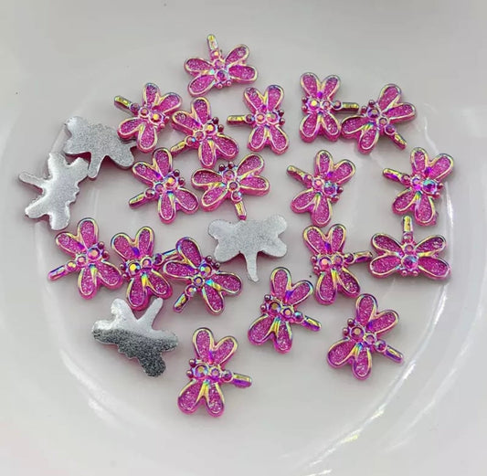 Dragonfly embellishments, 12mm