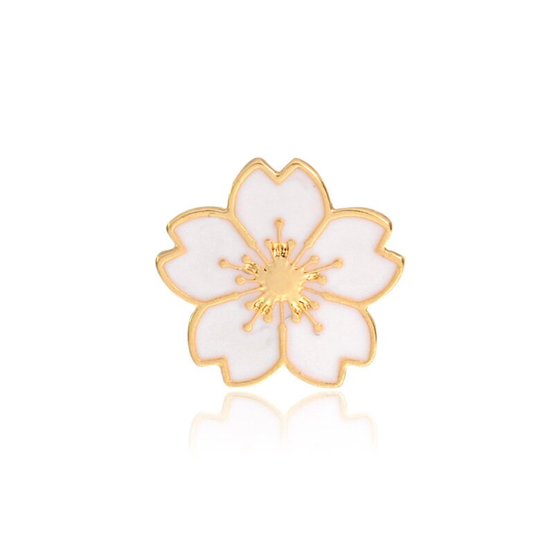 flower enamel pin badge