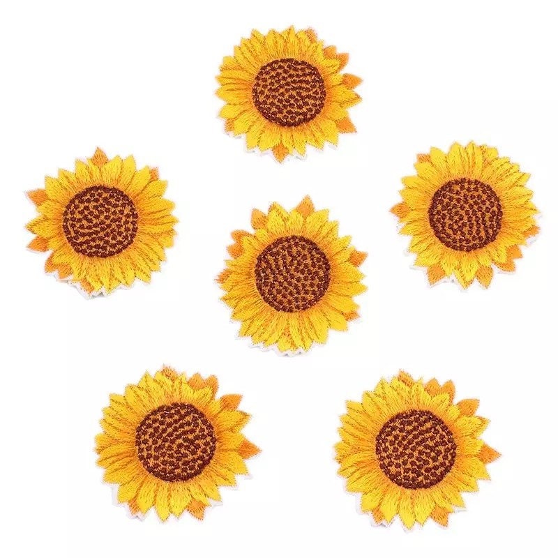 Sunflower patch, iron on