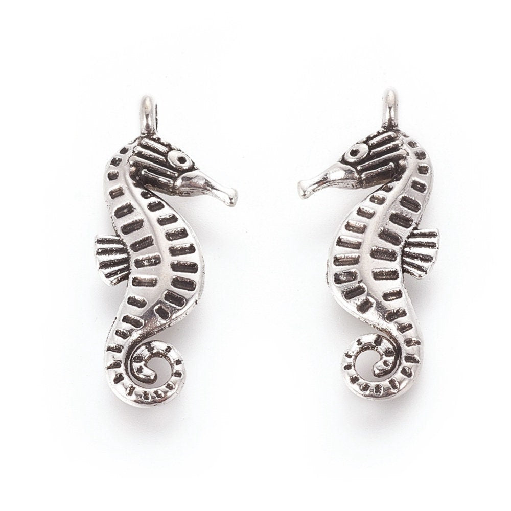 Silver Seahorse charms